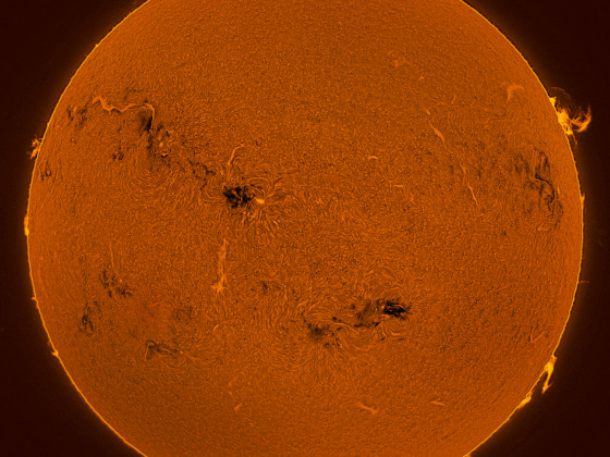 Sonne in H-Alpha 30. Juli 2023