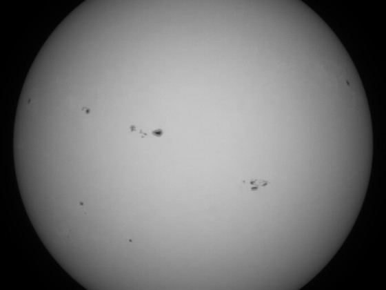 Sonne 30.07.2023 - 8" Newton - EOS 700D - Weißlicht
