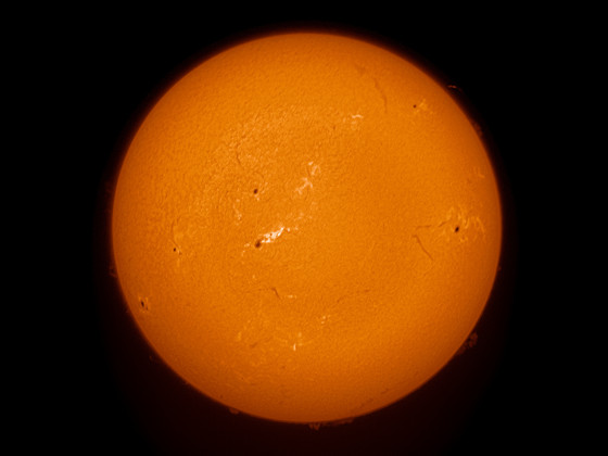 Sonne in H-Alpha vom 05. August 2023