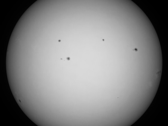 Sonne 03.08.2023 - 8" Newton - EOS 700D - Weißlicht
