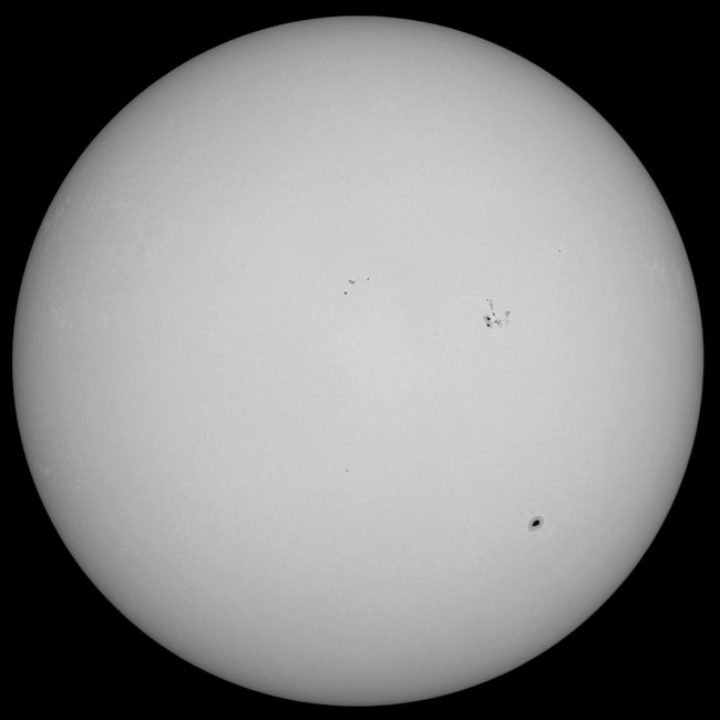Sonne am 11. August 2023 im Weißlicht