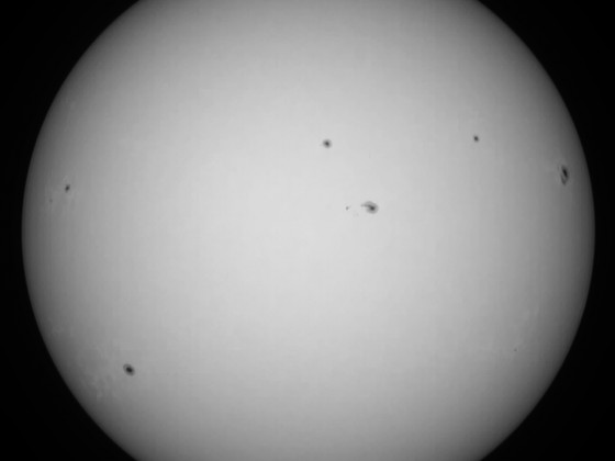 Sonne 05.08.2023 - 8" Newton - EOS 700D - Weißlicht