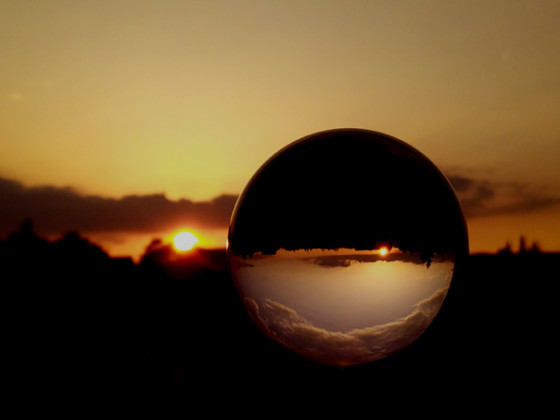 Sonnenuntergang im lensball