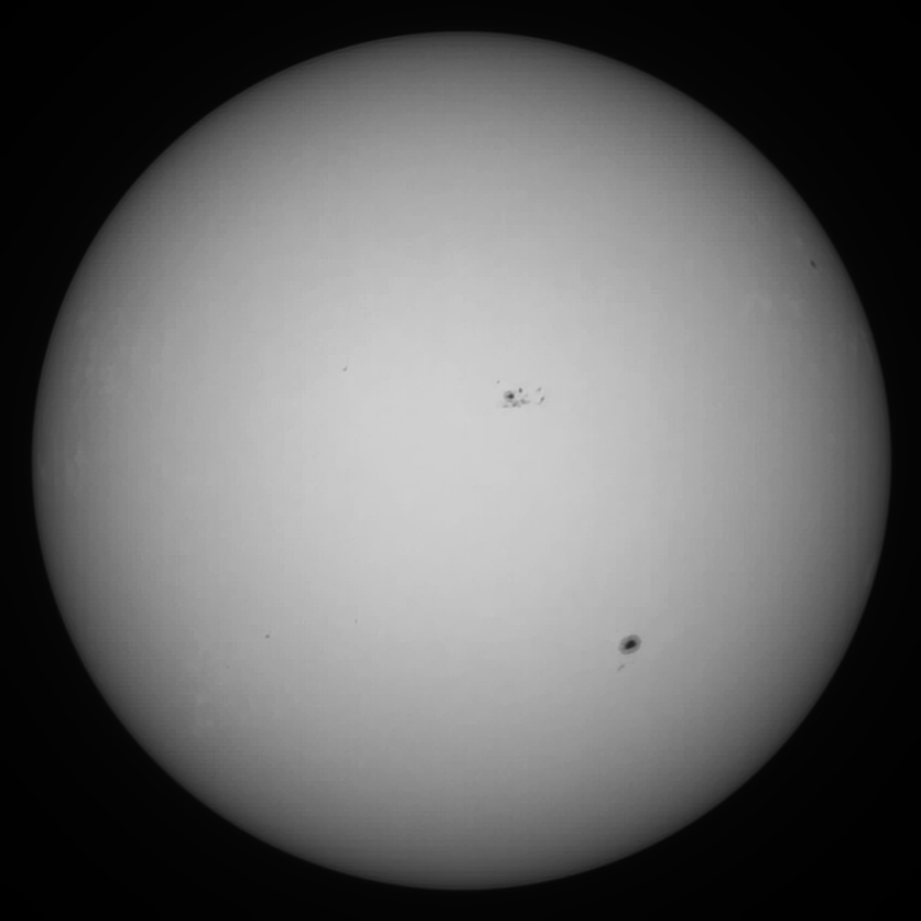 Sonne 10.08.2023 - 8" Newton - EOS 700D - Weißlicht