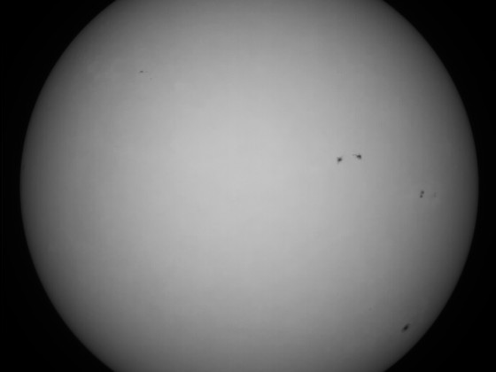 Sonne 13.08.2023 - 8" Newton - EOS 700D - Weißlicht