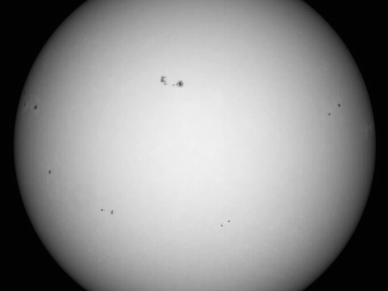 Sonne 15.08.2023 - 8" Newton - EOS 700D - Weißlicht