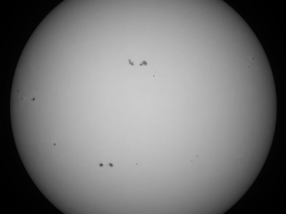 Sonne 16.08.2023 - 8" Newton - EOS 700D - Weißlicht