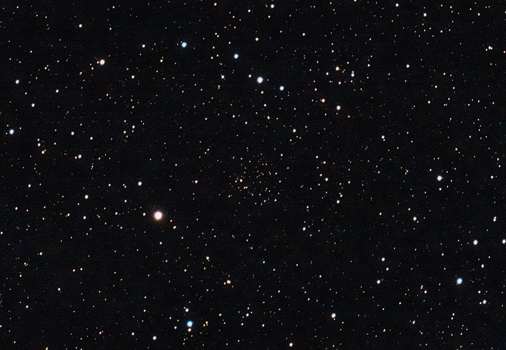 NGC1605 Offener Sternhaufen mit der Vaonis Stellina
