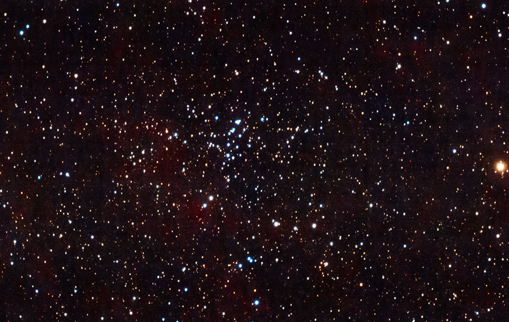 NGC6866 / Mel 229 Offener Sternhaufen mit der Vaonis Stellina