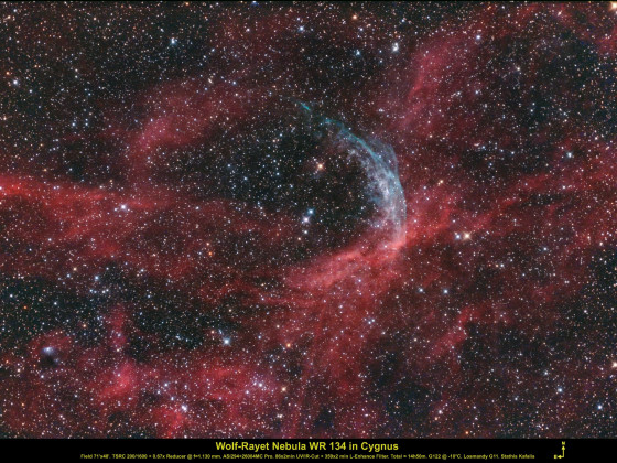 Wolf-Rayet Nebel WR 134 im Cygnus