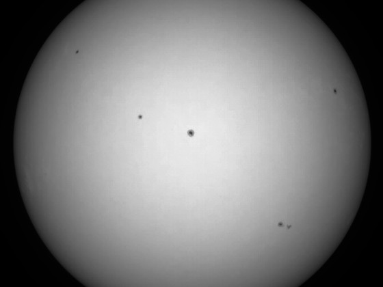 Sonne 20.08.2023 - 8" Newton - EOS 700D - Weißlicht