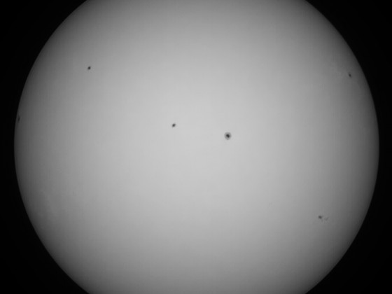 Sonne 21.08.2023 - 8" Newton - EOS 700D - Weißlicht