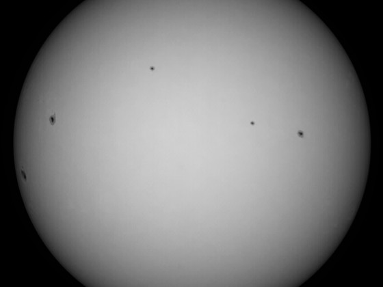 Sonne 23.08.2023 - 8" Newton - EOS 700D - Weißlicht