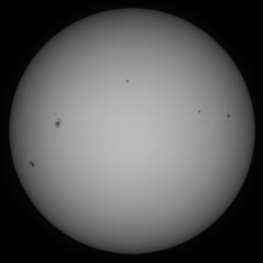 Sonne 24.08.2023 - 8" Newton - EOS 700D - Weißlicht