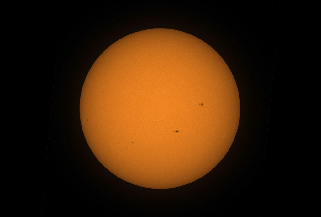 Sonne am 29.08.2023 mit der Vaonis Stellina