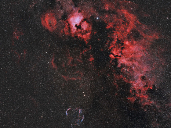 Sadr Region / Nordamerikanebel / NGC 6888 / Cirrusnebel