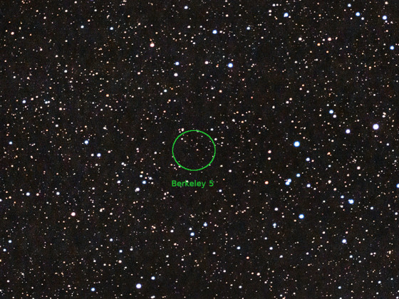 Berkeley 5 Offener Sternhaufen mit der Vaonis Stellina