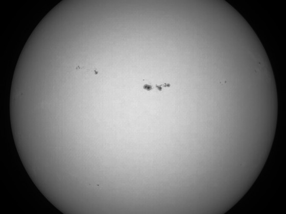 Sonne 10.09.2023 - 8" Newton - EOS 700D - Weißlicht