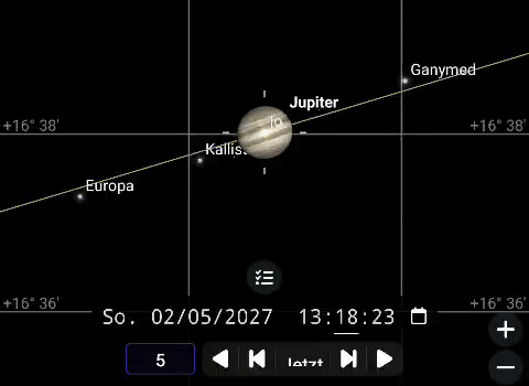 Callisto Kallisto Verfinsterung eclipse