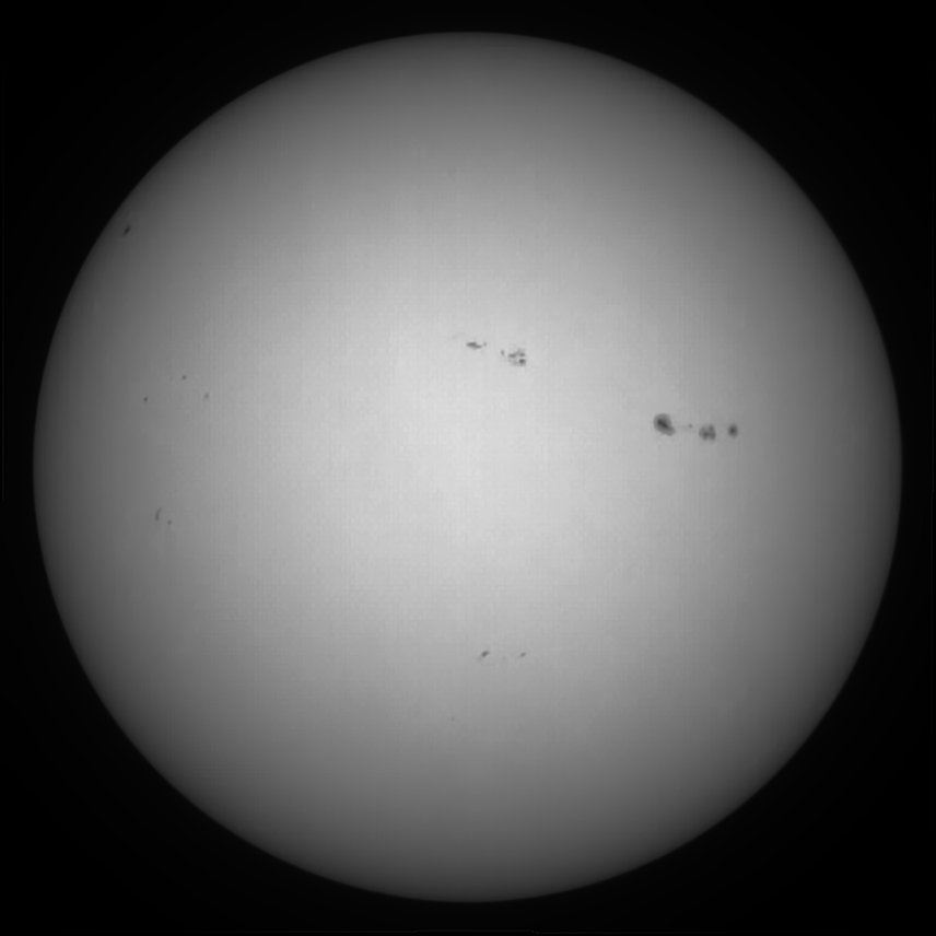 Sonne 12.09.2023 - 8" Newton - EOS 700D - Weißlicht