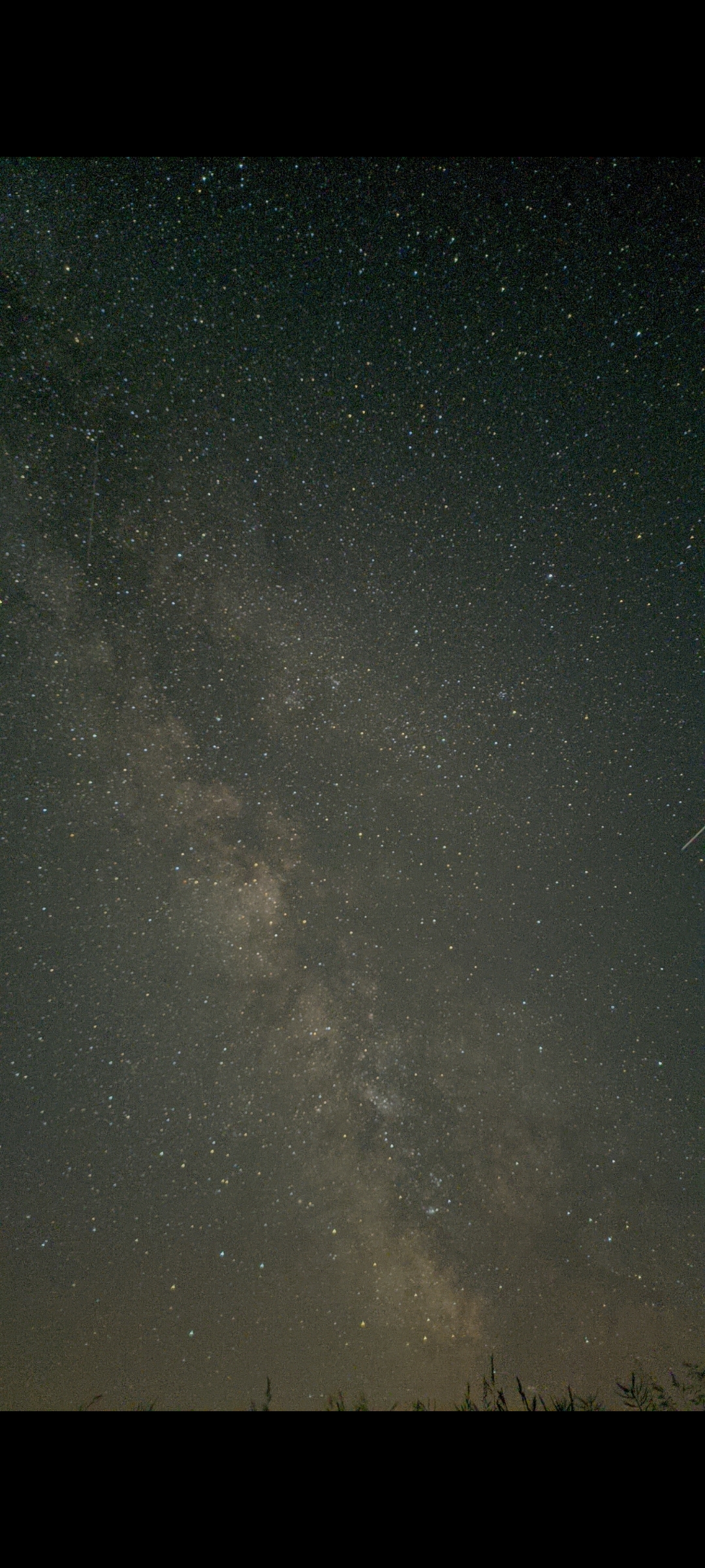 Mein erstes Smartphonefoto der Milchstraße