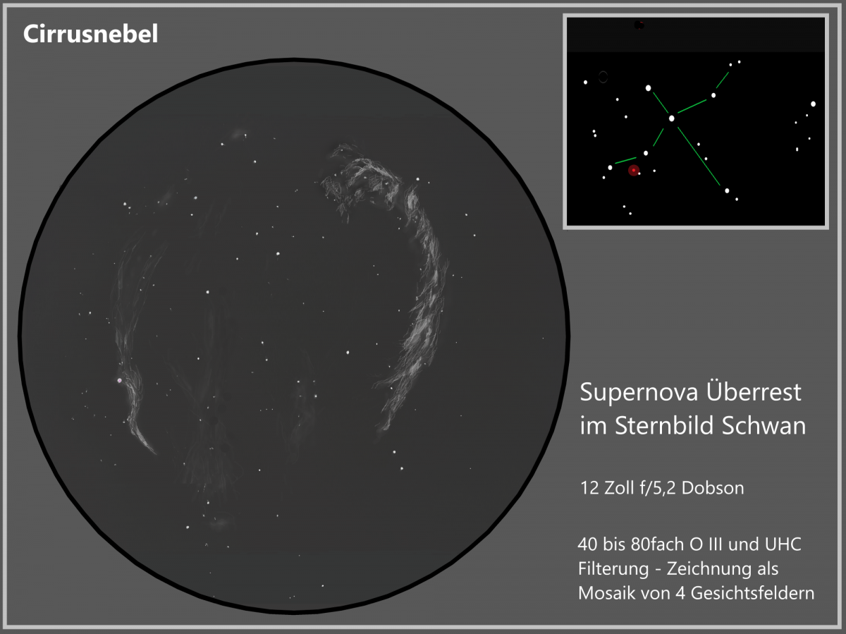Cirrusnebel Supernova Überrest im Schwan