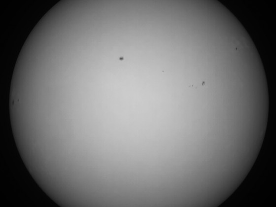 Sonne 17.09.2023 - 8" Newton - EOS 700D - Weißlicht