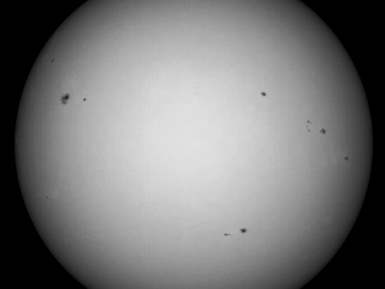 Sonne 19.09.2023 - 8" Newton - EOS 700D - Weißlicht