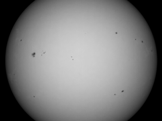 Sonne 20.09.2023 - 8" Newton - EOS 700D - Weißlicht