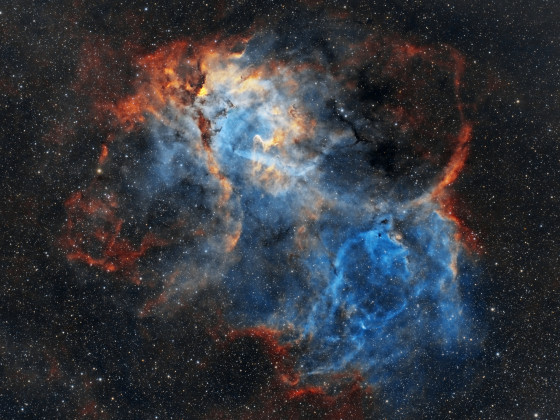 Sh2-132 - Lion Nebula in SHO aus Berlin
