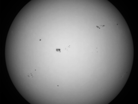 Sonne 22.09.2023 - 8" Newton - EOS 700D - Weißlicht