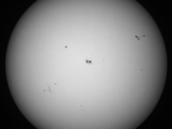 Sonne 23.09.2023 - 8" Newton - EOS 700D - Weißlicht
