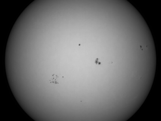 Sonne 24.09.2023 - 8" Newton - EOS 700D - Weißlicht