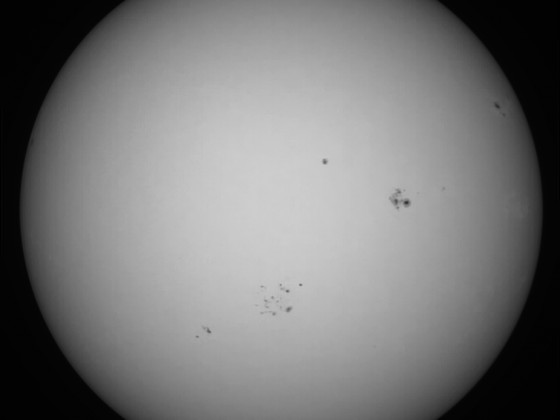 Sonne 25.09.2023 - 8" Newton - EOS 700D - Weißlicht