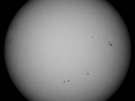 Sonne 26.09.2023 - 8" Newton - EOS 700D - Weißlicht
