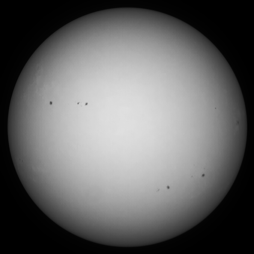 Sonne 28.09.2023 - 8" Newton - EOS 700D - Weißlicht
