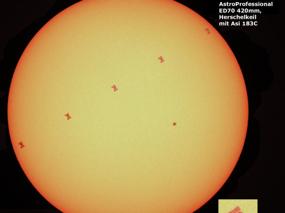 ISS Sonnentransit 19. Juni 2021