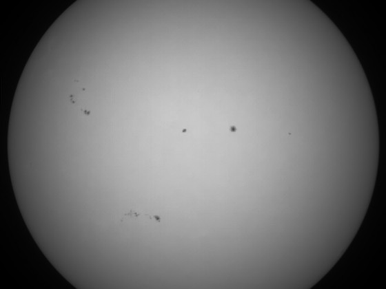 Sonne 02.10.2023 - 8" Newton - EOS 700D - Weißlicht