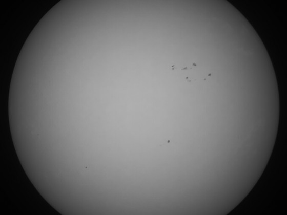 Sonne 07.10.2023 - 8" Newton - EOS 700D - Weißlicht