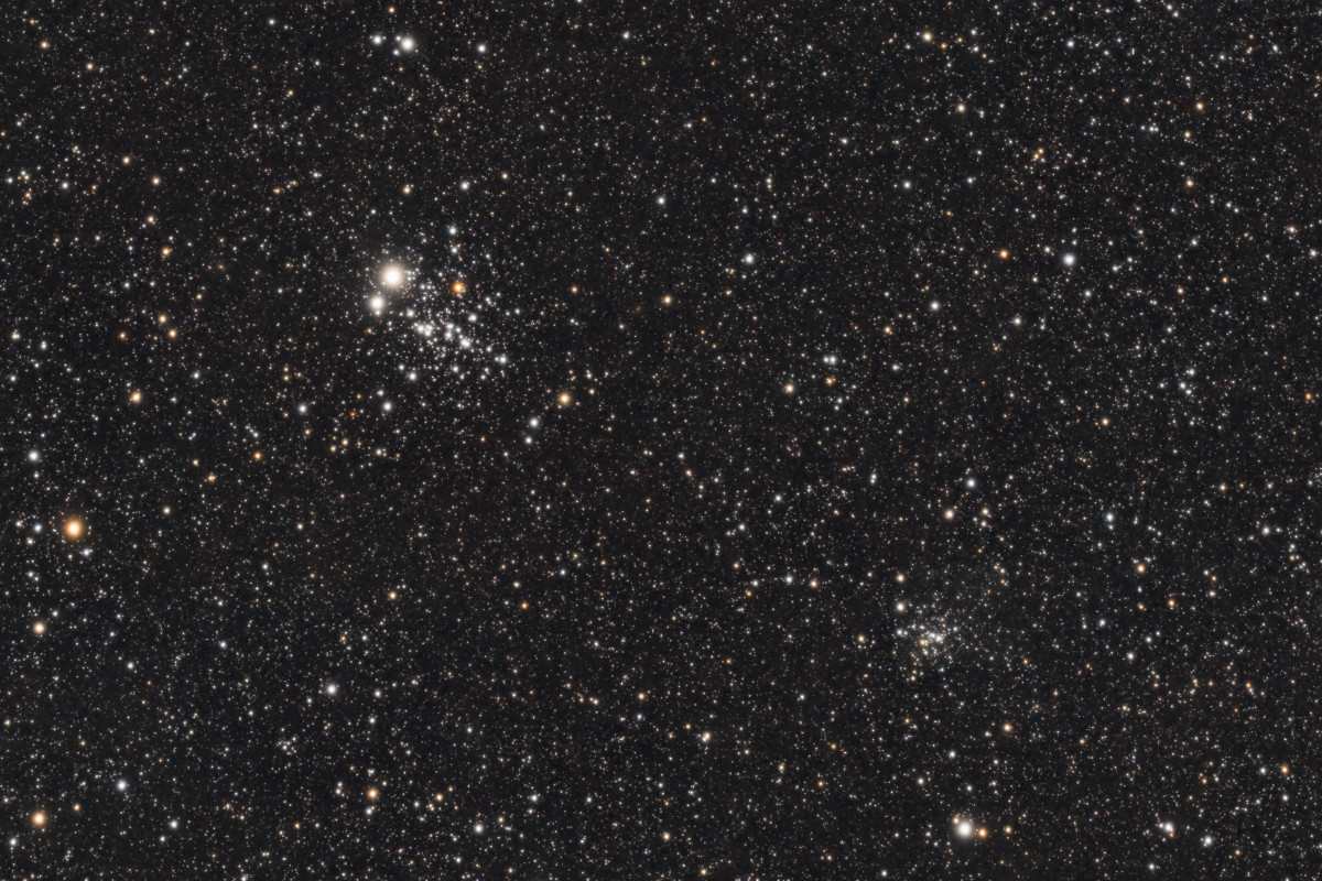 NGC457 (Eulenhaufen) und NGC436 OC