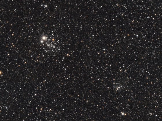 NGC457 (Eulenhaufen) und NGC436 OC