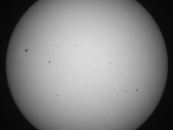 Sonne 13.10.2023 - 8" Newton - EOS 700D - Weißlicht