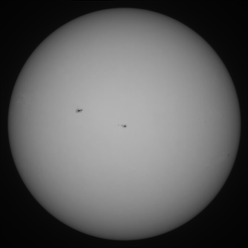 Sonne 15.10.2023 - 8" Newton - EOS 700D - Weißlicht