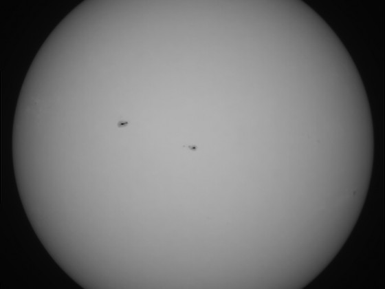 Sonne 15.10.2023 - 8" Newton - EOS 700D - Weißlicht