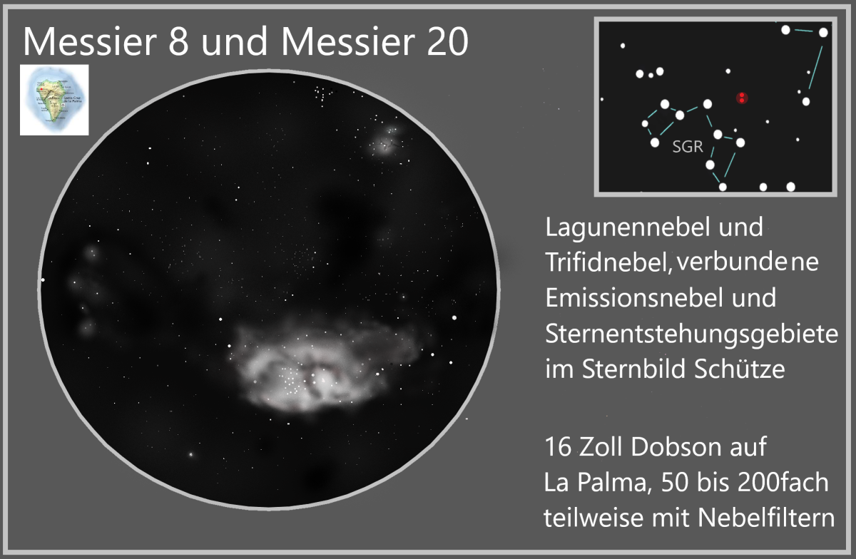 Messier 8 und Messier 20