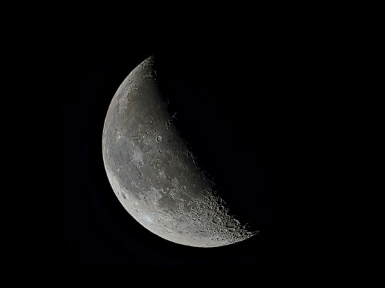 Mond (44%, abnehmend) am 06.11.2023 um 06:59 Uhr MEZ mit dem Seestar S50