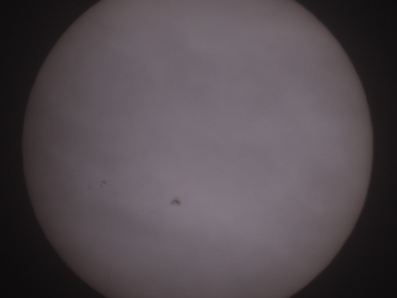 Sonne 06.11.2023 - 8" Newton - EOS 700D - Weißlicht - Einzelbild