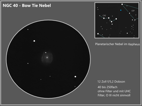 NGC 40 Bow Tie Nebel