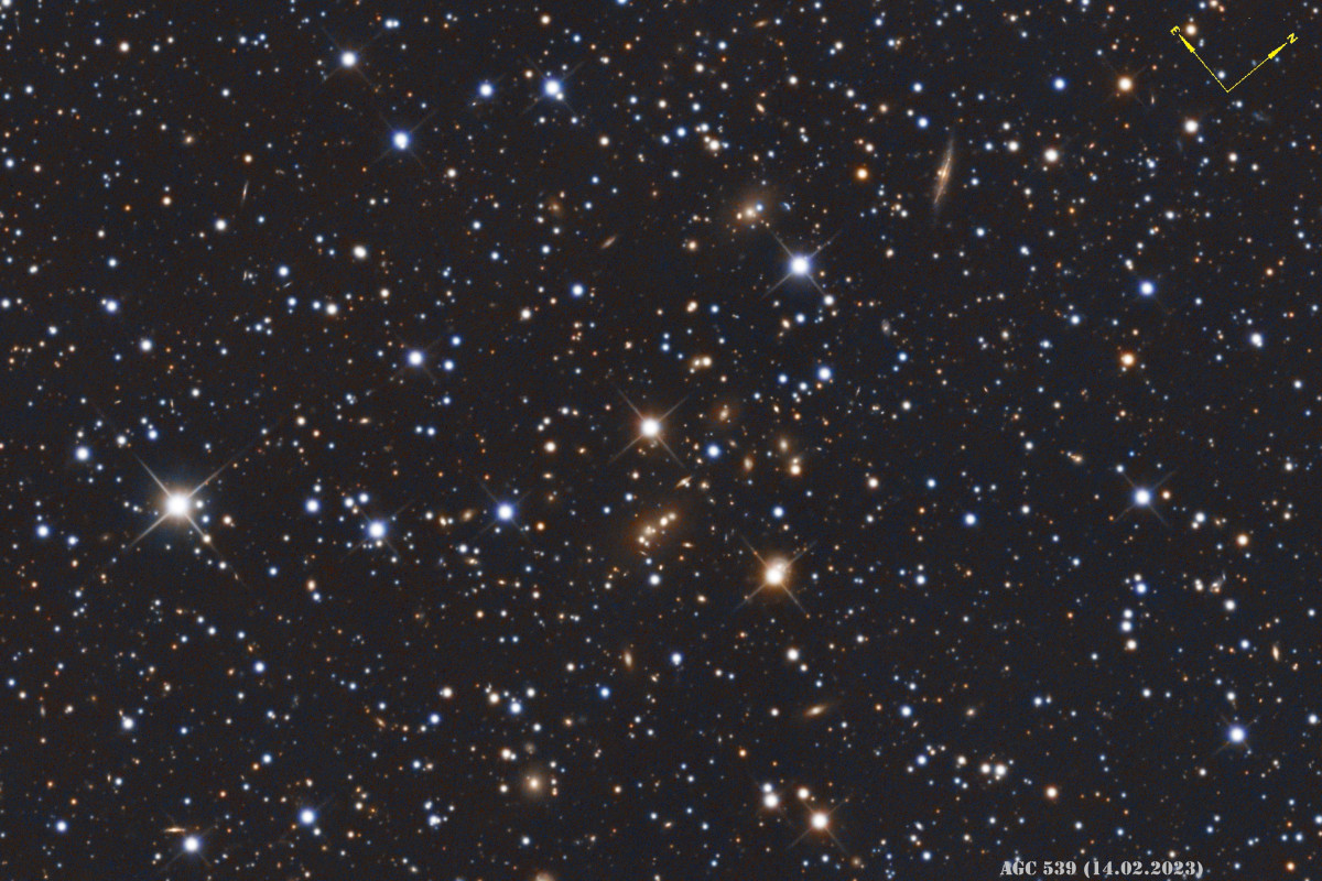 AGC 539, Galaxiengruppe im Sternbild Orion
