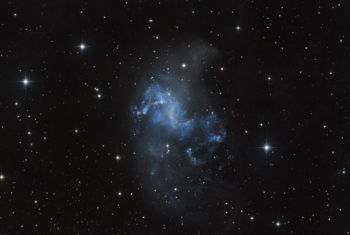 NGC1313 Die Topsy-Turvy Galaxie